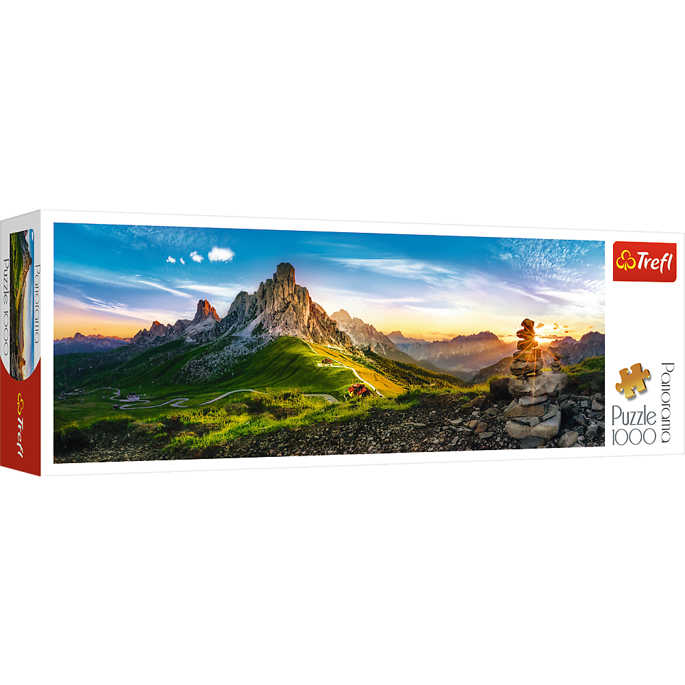 Panorama 1000 Piece Jigsaw Puzzles, Passo Di Giau, Dolomite Mountains, Puzzle of Italy, Adult Puzzles, Trefl 29038 Bridge Toys - Premium Jigsaw Puzzles