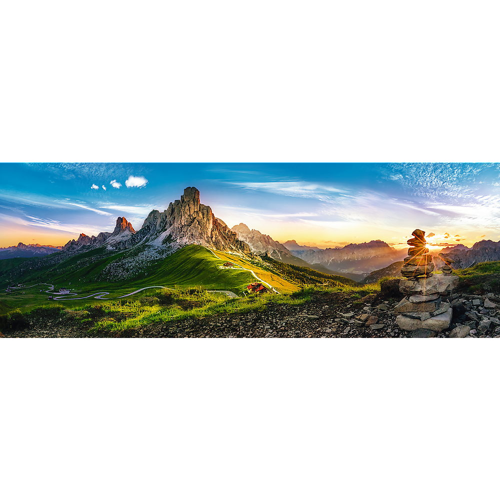 Panorama 1000 Piece Jigsaw Puzzles, Passo Di Giau, Dolomite Mountains, Puzzle of Italy, Adult Puzzles, Trefl 29038 Bridge Toys - Premium Jigsaw Puzzles