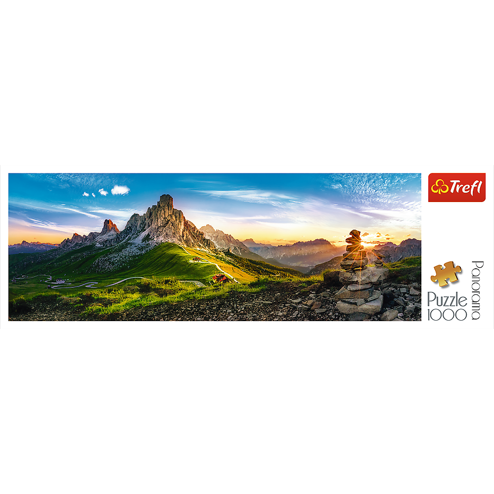 Panorama 1000 Piece Jigsaw Puzzles, Passo Di Giau, Dolomite Mountains, Puzzle of Italy, Adult Puzzles, Trefl 29038 Bridge Toys - Premium Jigsaw Puzzles