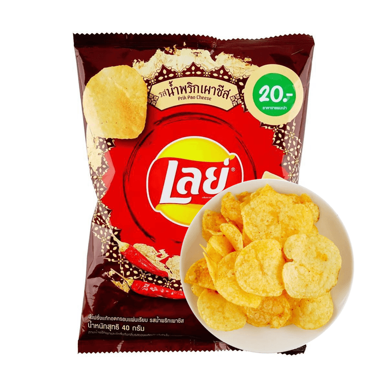 【Exclusive Thai Flavor】 Lays Potato Chips, Thai Chili Cheese Flavor, 1.41 oz Super Anime Store