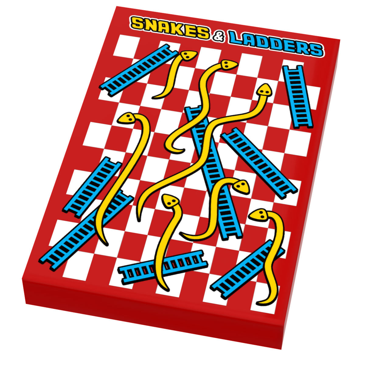 Snakes & Ladders - Custom Printed 2x3 Tile made with LEGO part B3 Customs
