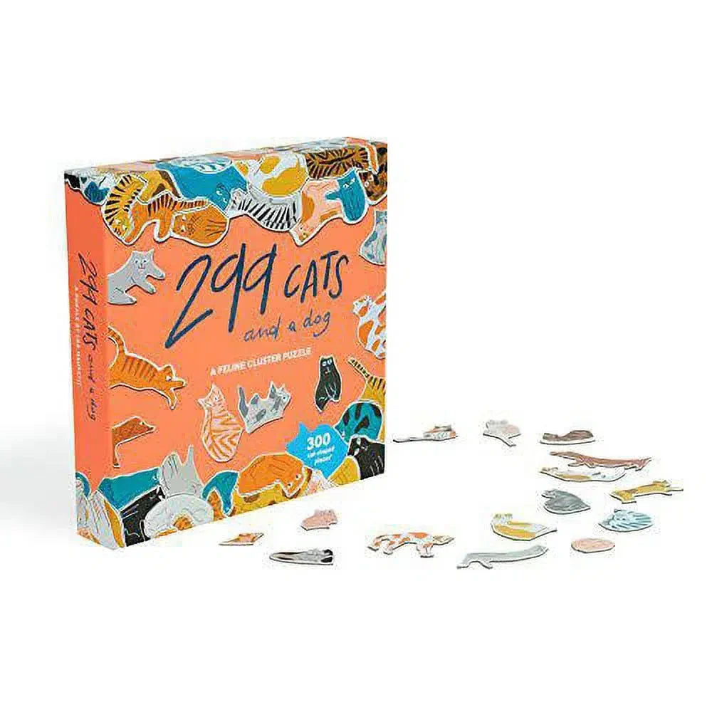 299 Cats & a dog 300 Piece Cluster Puzzle Laurence King