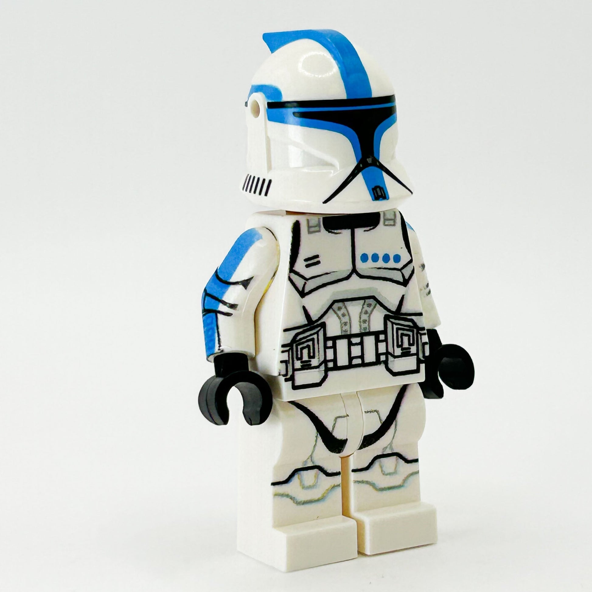 Custom Lieutenant Clone Trooper (Dark Azure, Phase 1) Minifig made using LEGO parts B3 Customs
