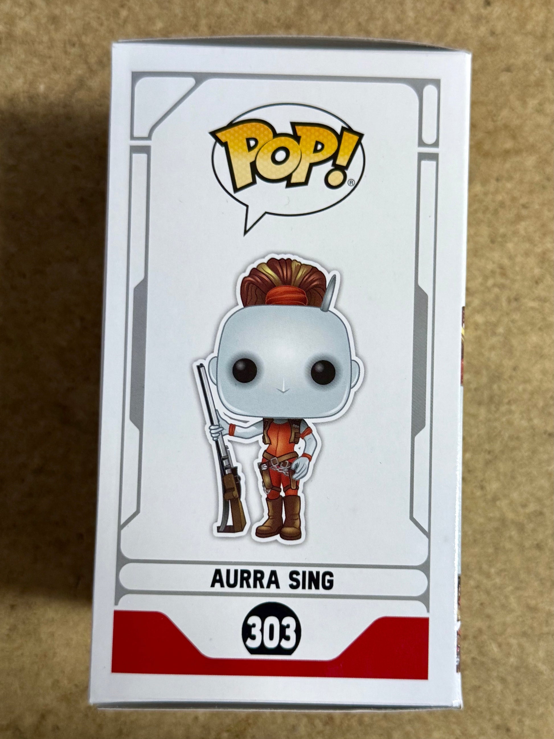 Jaime King Signed Star Wars Aurra Sing Funko Pop! #303 Exclusive With JSA COA Mustang Comics