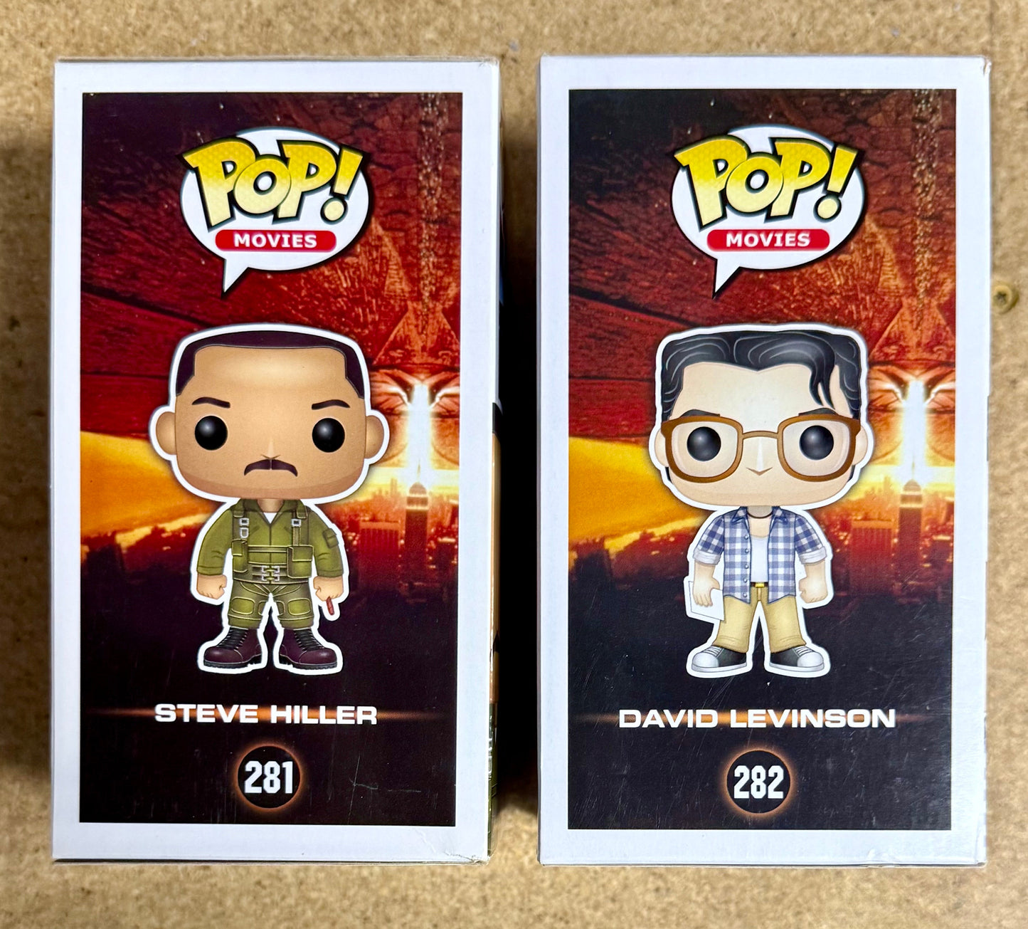 Will Smith (Steve Hiller) & Jeff Goldblum (David Levinson) Signed Independence Day Funko Pop! JSA & PSA COA Set of 2 Mustang Comics
