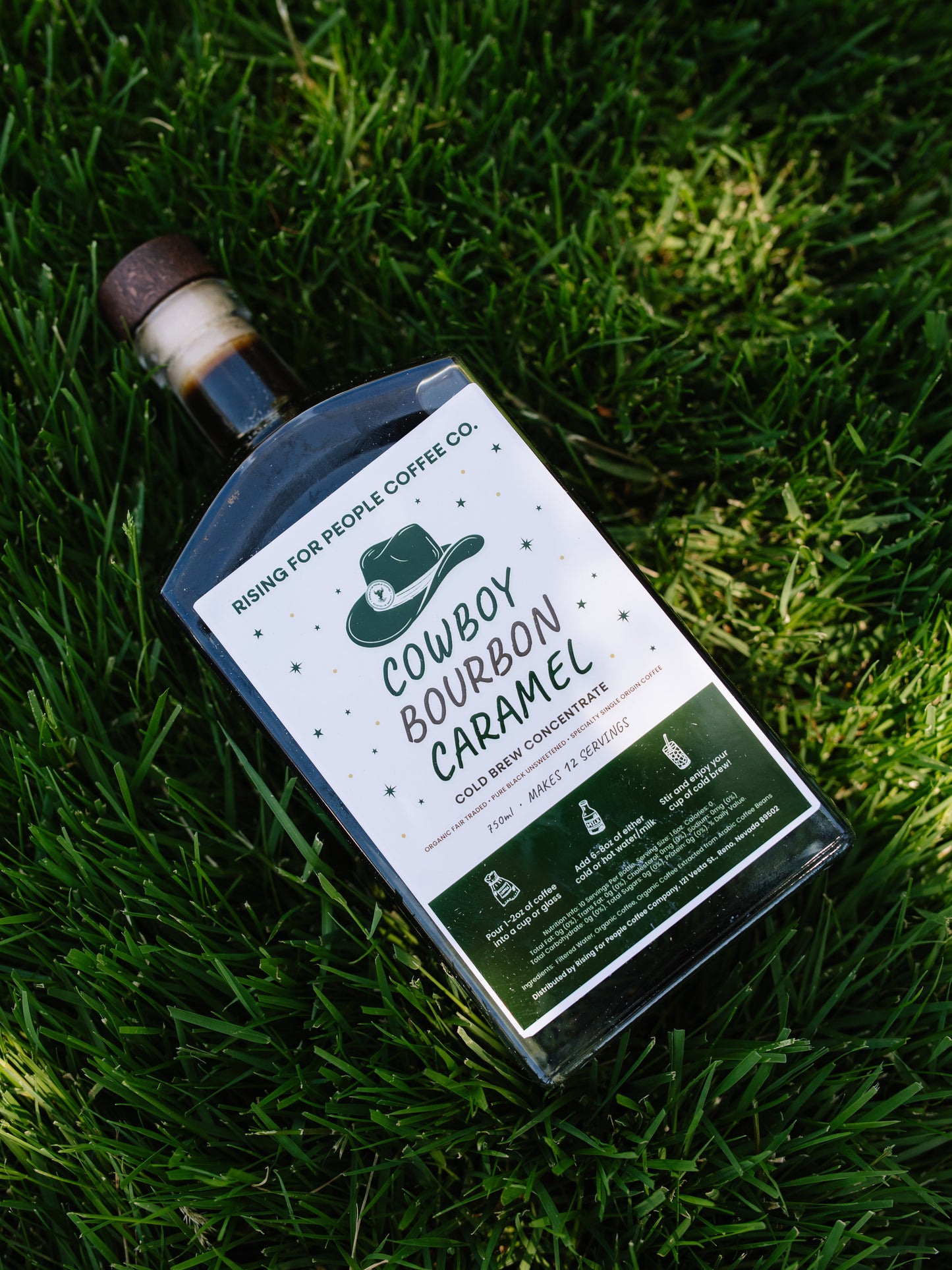 Cowboy Caramel Bourbon Cold Brew Concentrate | Ready-to-Drink Cold Brew Coffee 750ml
