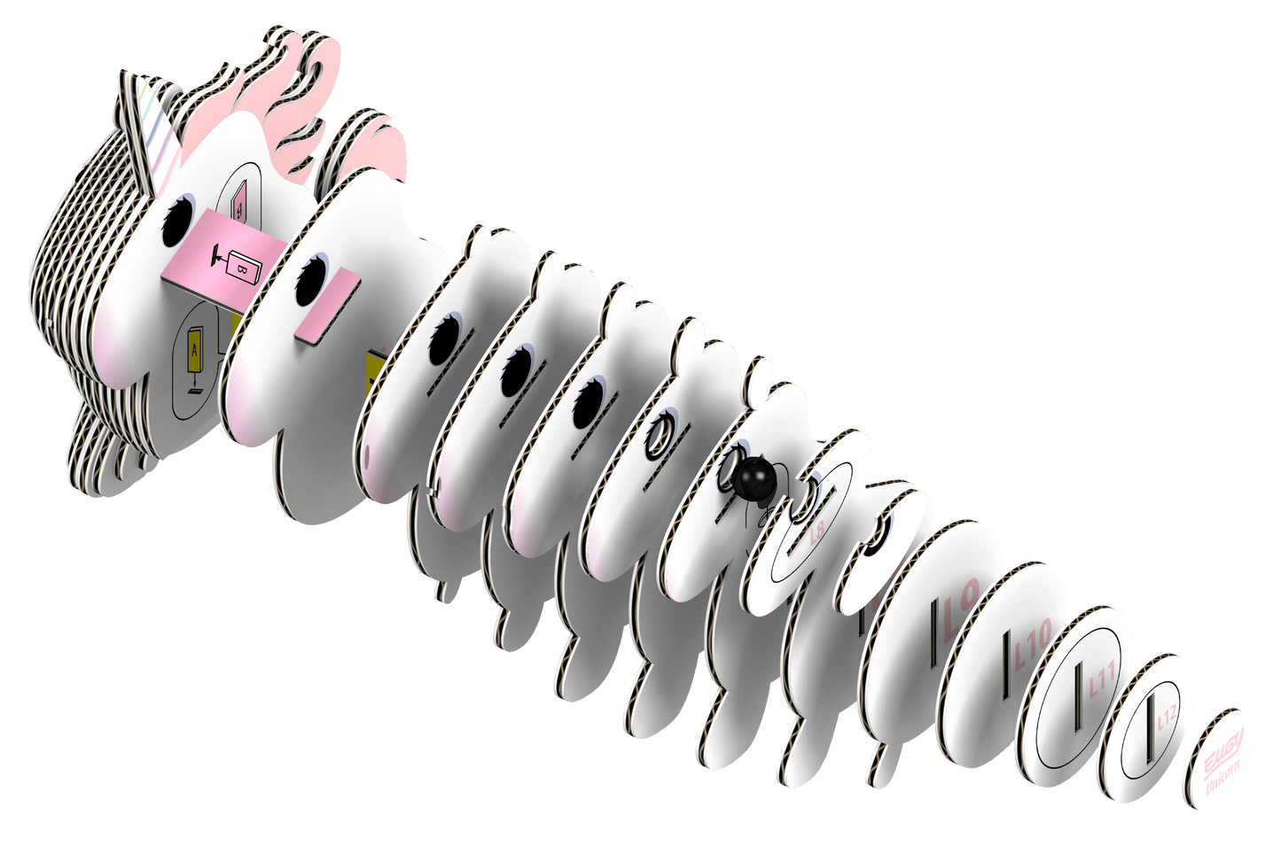 EUGY Unicorn 3D Puzzle Olita Gifts & Goods