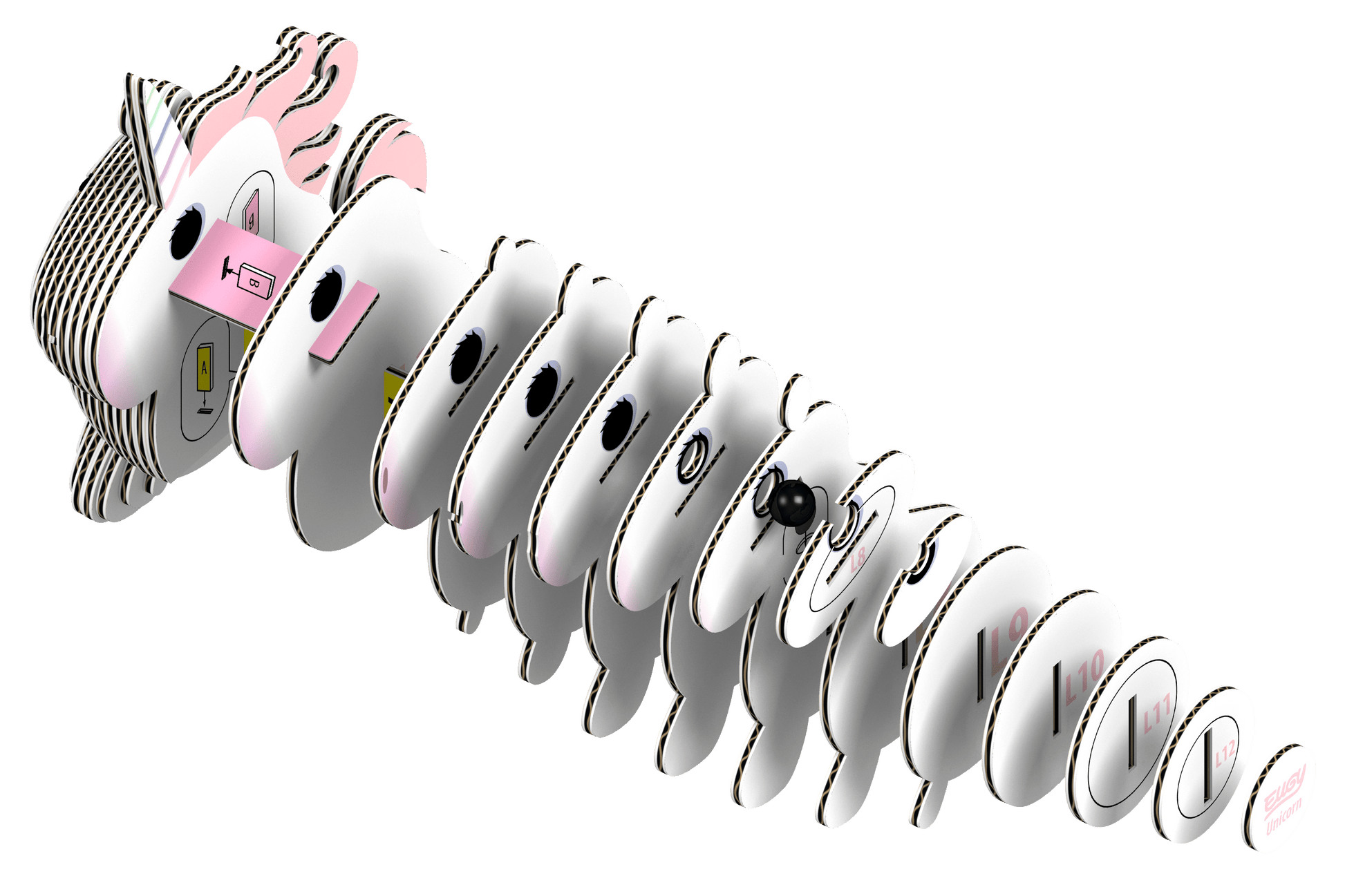 EUGY Unicorn 3D Puzzle Olita Gifts & Goods