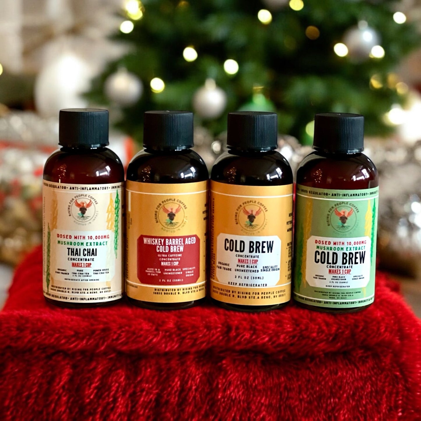 2oz Travel Cold Brew & Thai Chai Concentrate Set of 4