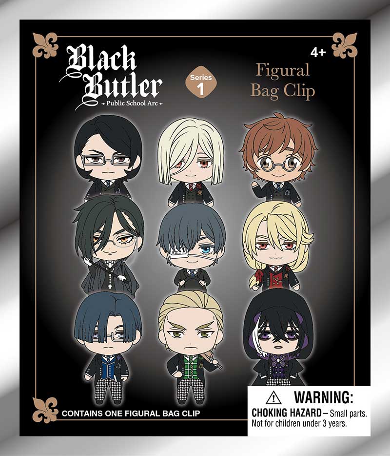 Black Butler 3D Foam Bag Clip Bling Bag Super Anime Store