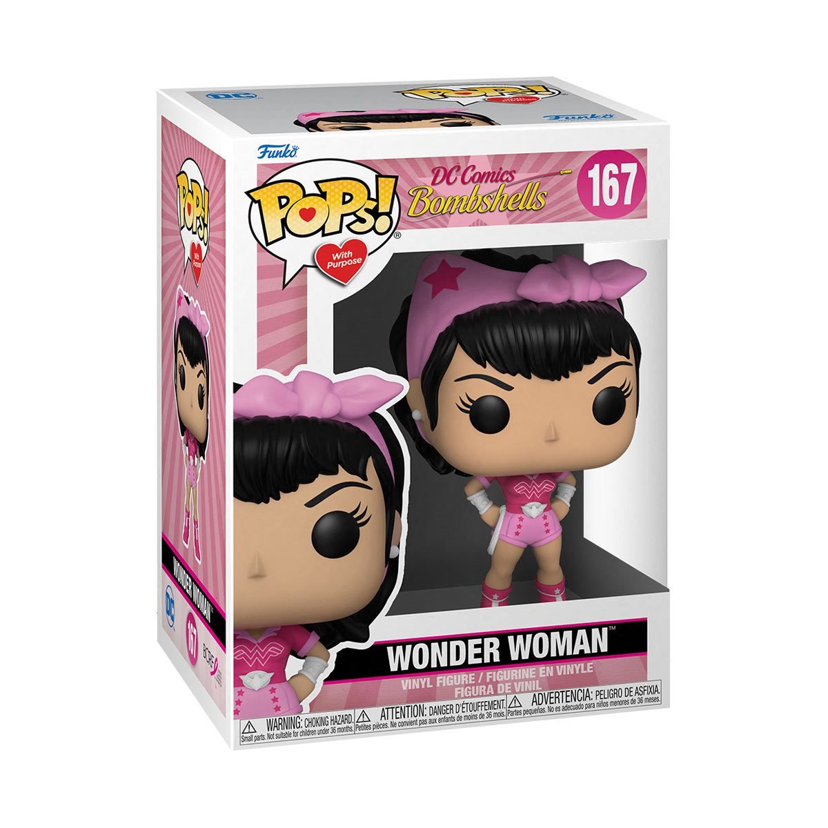 Funko Pop! DC Bombshells: Wonder Woman Breast Cancer Awareness Josh's Cards
