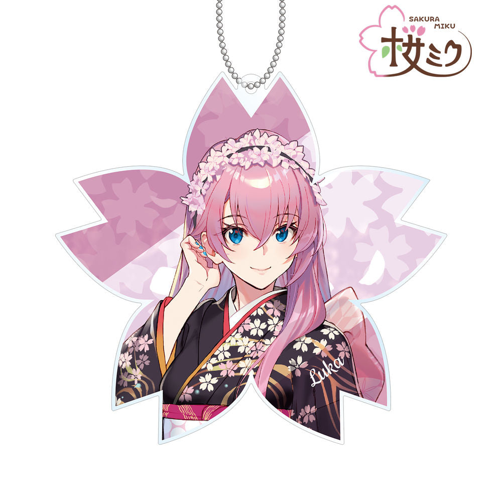 VOCALOID SAKURA LUKA SHIRABI BIG ACRYLIC KEYCHAIN Anime Pop