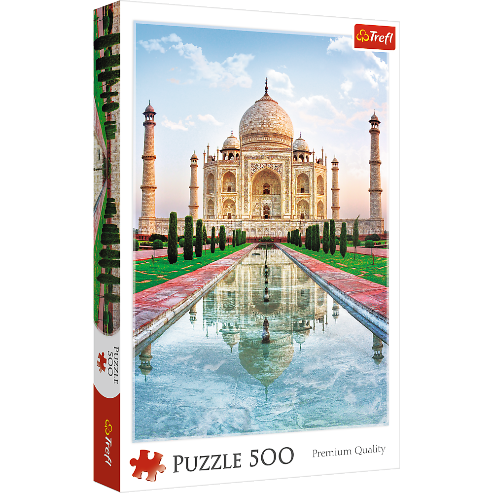 500 Piece Jigsaw Puzzle, Taj Mahal, Agra India Puzzles, Mausoleum Puzzles, Adult Puzzles, Trefl 37164 Bridge Toys - Premium Jigsaw Puzzles