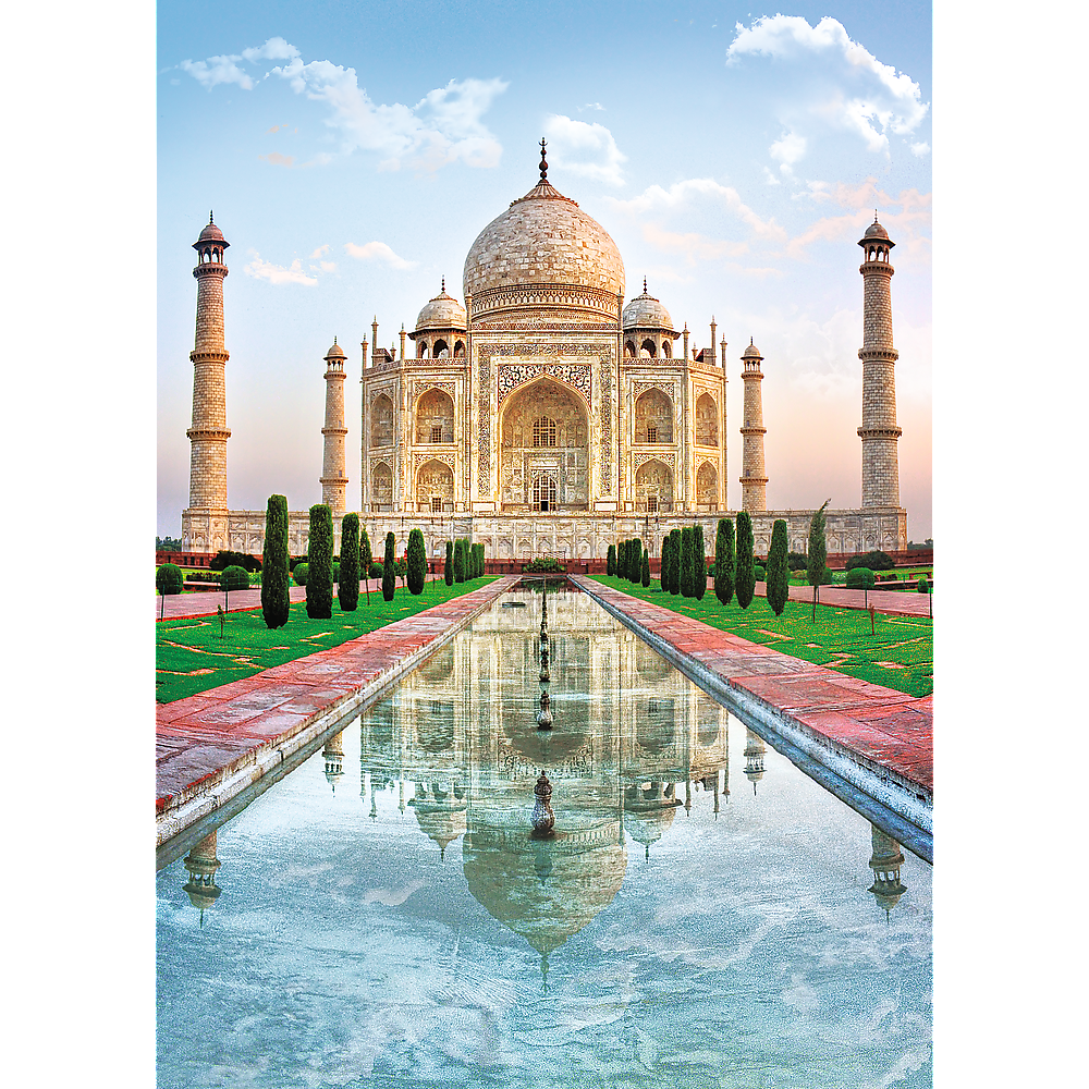 500 Piece Jigsaw Puzzle, Taj Mahal, Agra India Puzzles, Mausoleum Puzzles, Adult Puzzles, Trefl 37164 Bridge Toys - Premium Jigsaw Puzzles