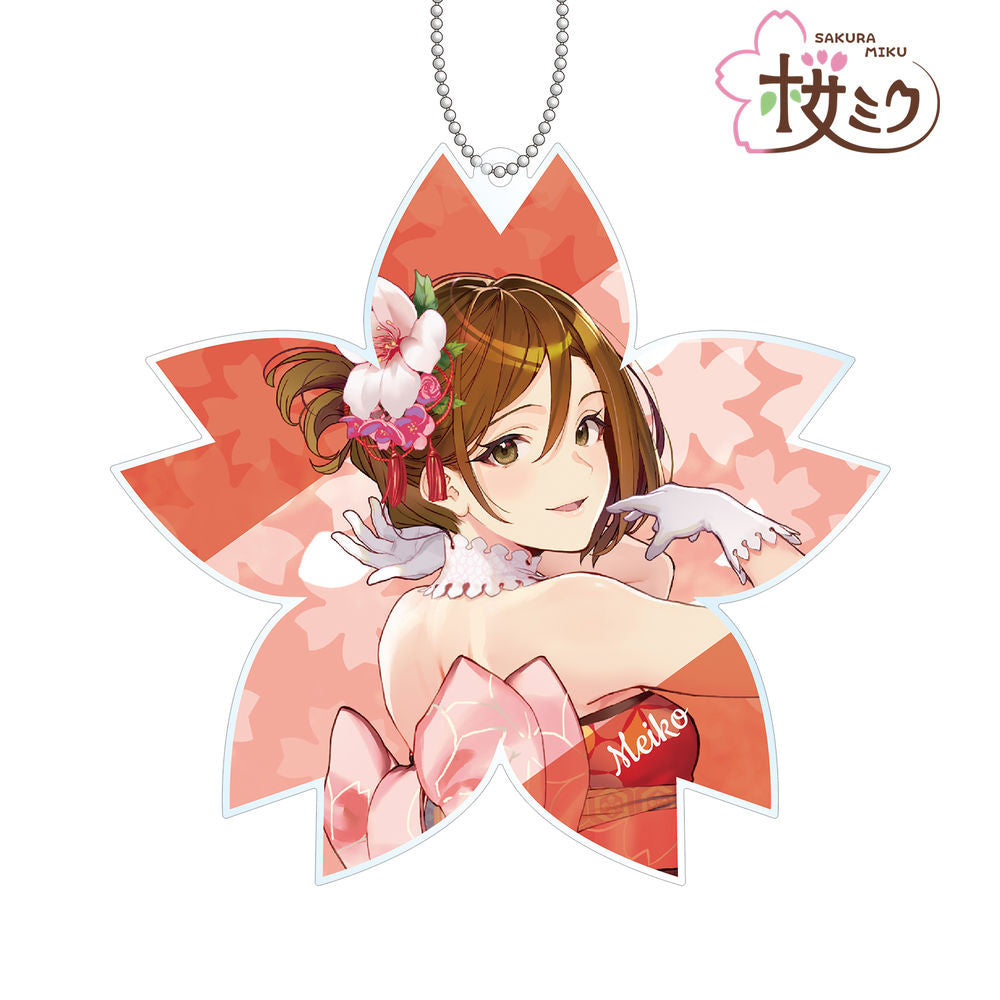 VOCALOID SAKURA MEIKO SHIRABI BIG ACRYLIC KEYCHAIN Anime Pop