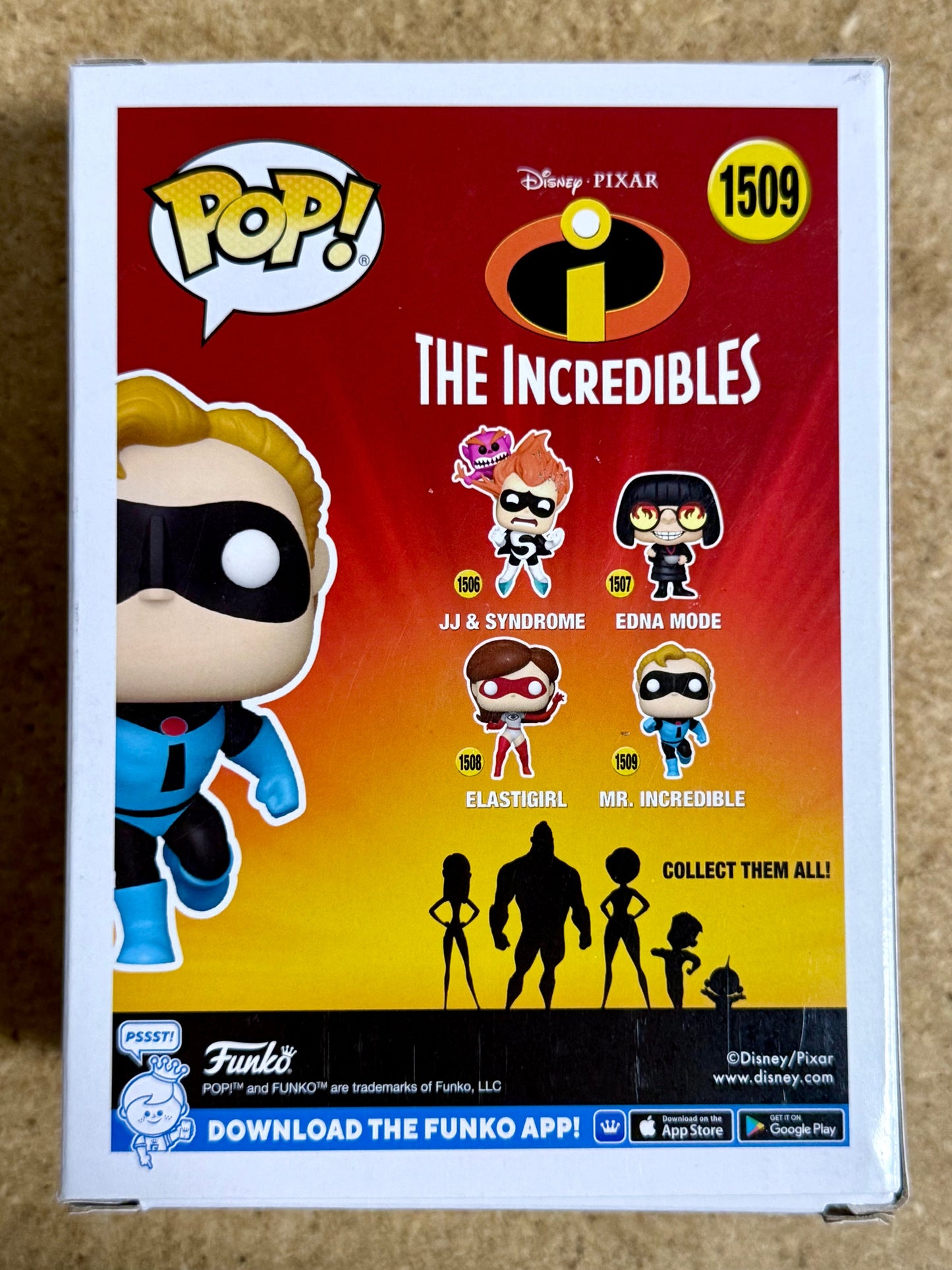 Craig T. Nelson Signed Disney Mr. Incredible Funko Pop! #1509 With JSA COA Mustang Comics
