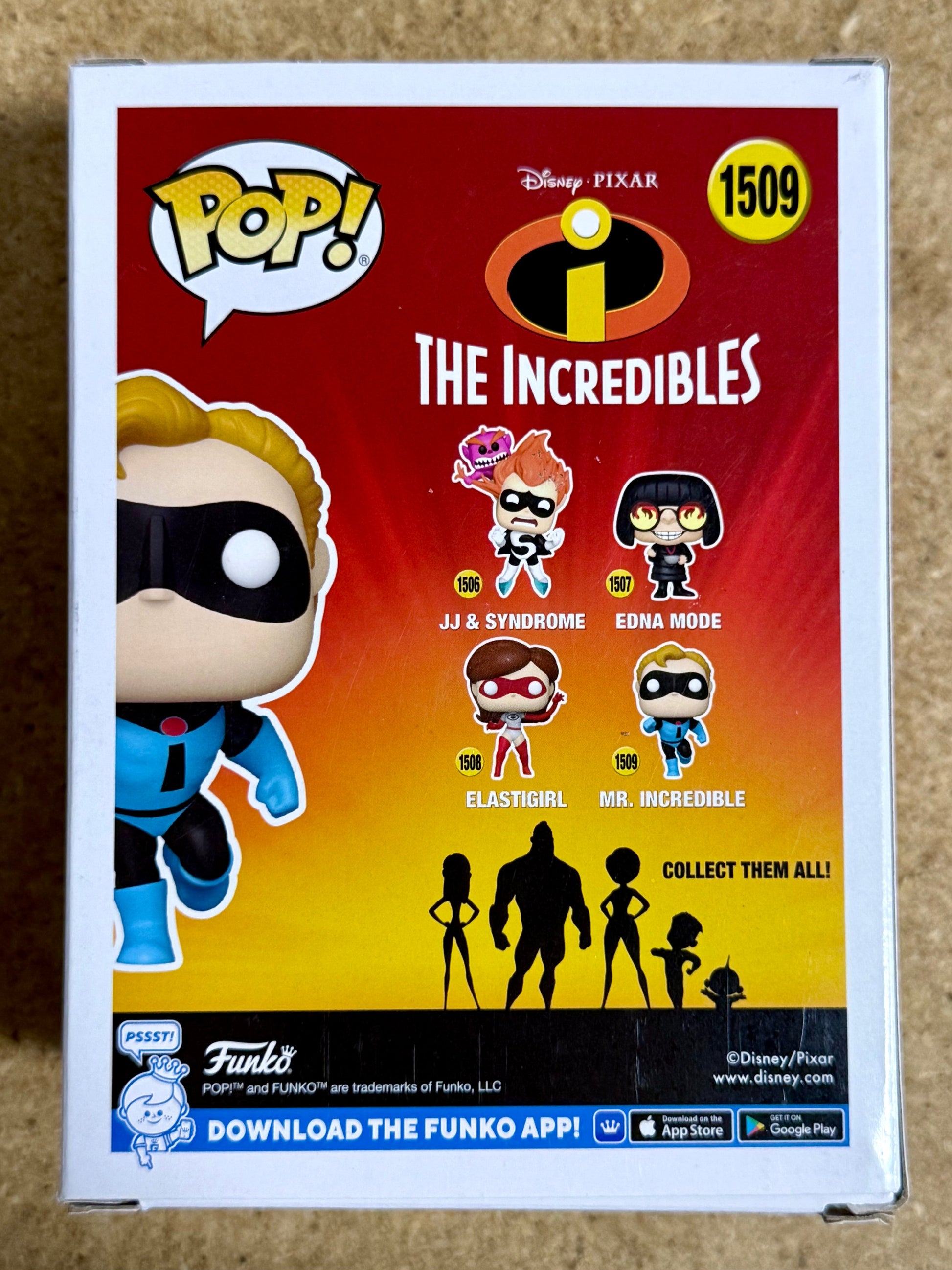 Craig T. Nelson Signed Disney Mr. Incredible Funko Pop! #1509 With JSA COA Mustang Comics