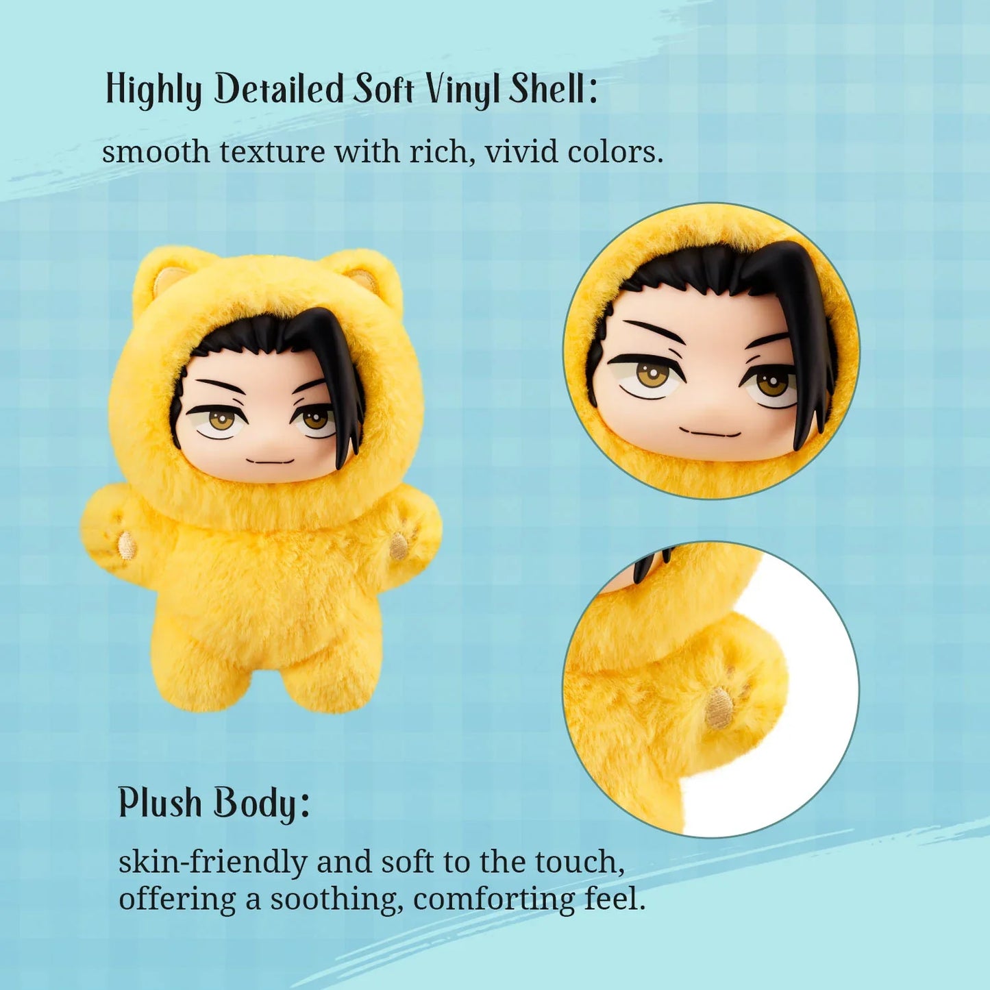 Puremind x Jujutsu Kaisen Cat Ear Plush Series Vinyl Blind Box - Official JJK Collectible Super Anime Store