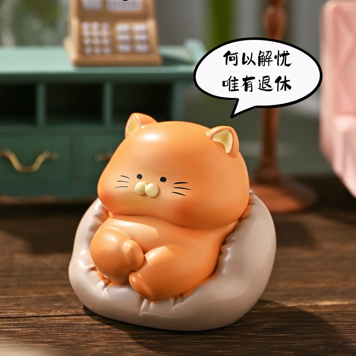Office Cats Blind Box Figurine - Cute Cat Desk Toy Collection | 1 Random Box Super Anime Store