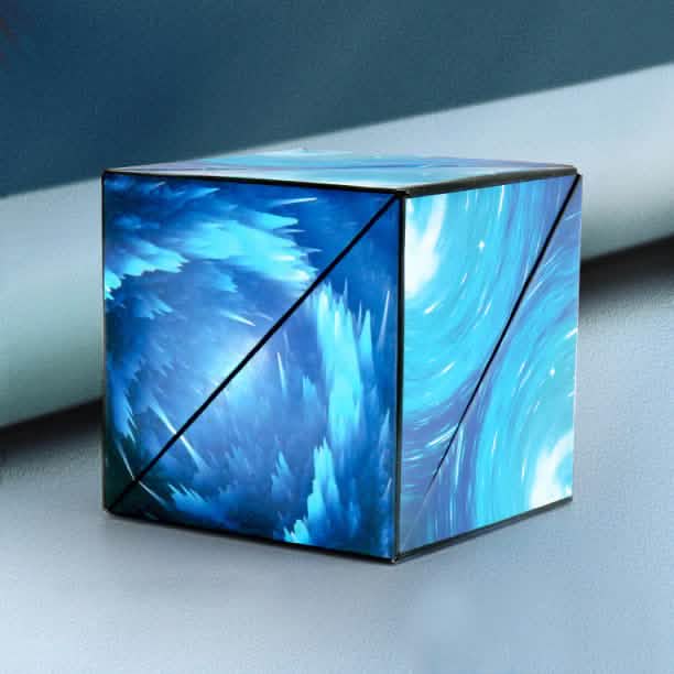 3D Changeable Magnetic Magic Puzzle Cube Blue DailySale