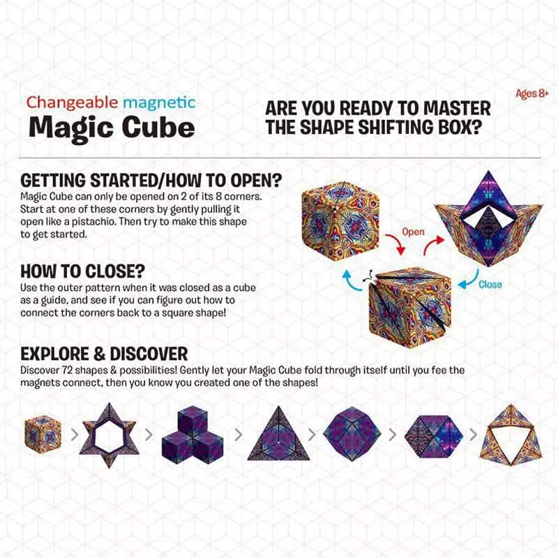 3D Changeable Magnetic Magic Puzzle Cube DailySale