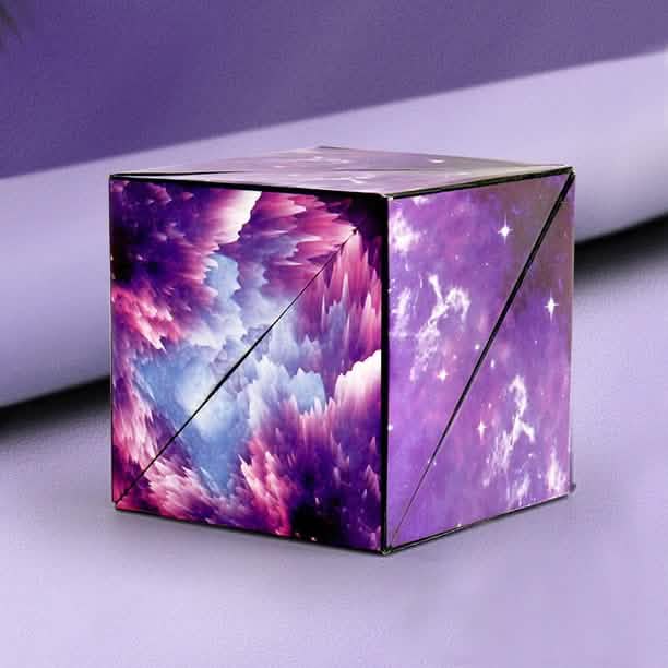 3D Changeable Magnetic Magic Puzzle Cube Purple DailySale
