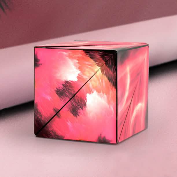 3D Changeable Magnetic Magic Puzzle Cube Red DailySale