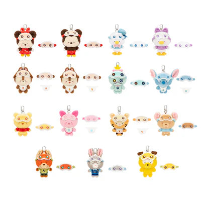 [In Stock] MINISO Disney Squinting Sleepwear Series Plush Keychains Gift Blind Box Ralphie's Funhouse