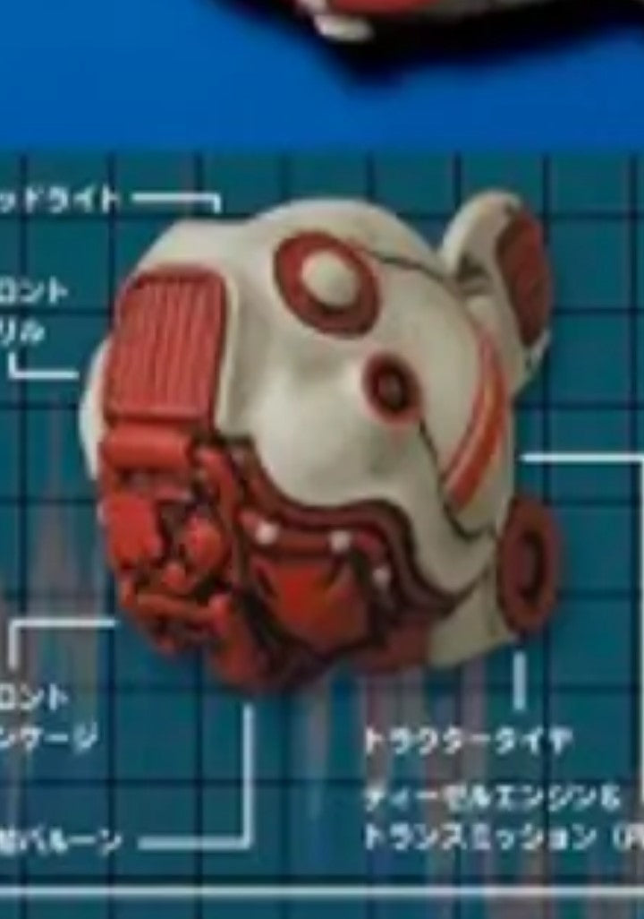 CAPSULE FISH MECHANISM FIGURE-White Orange Anime Pop
