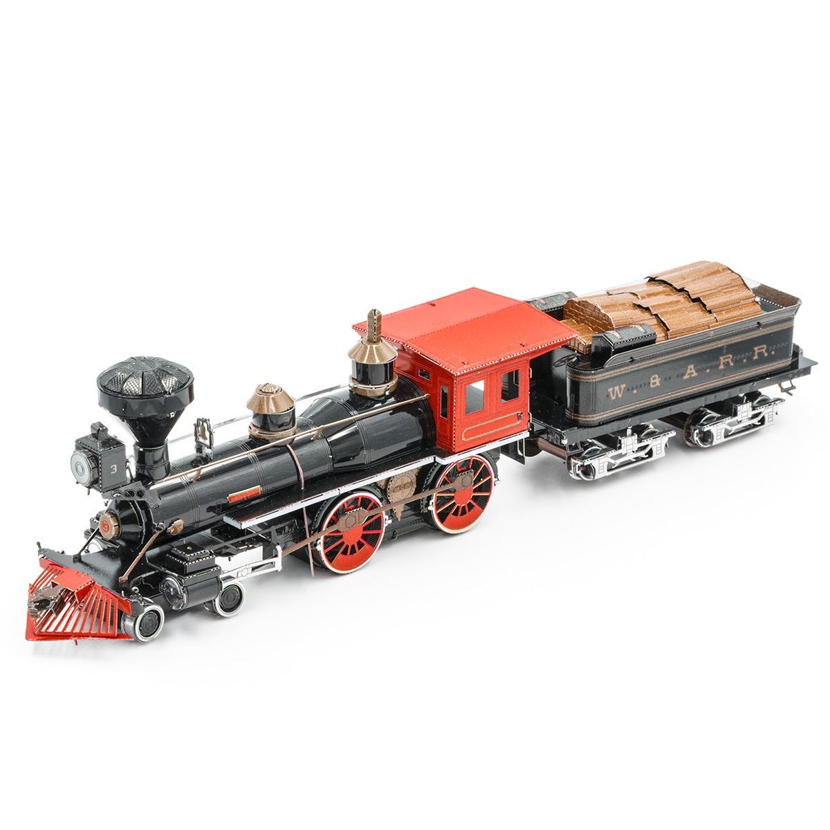 4-4-0 Locomotive Train Wild West 3D Steel Model Kit Metal Earth