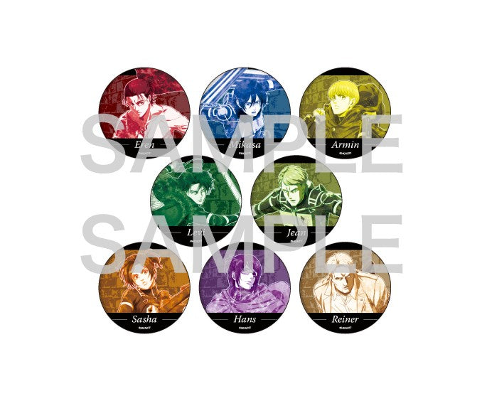 ATTACK ON TITAN MANGEKYO TRADING CAN BADGE Anime Pop