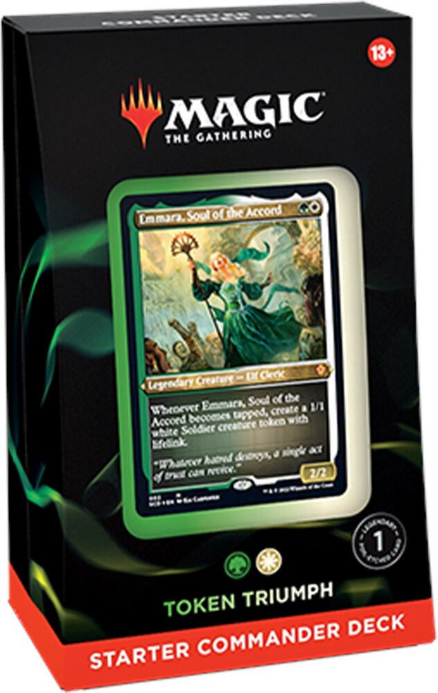Magic: The Gathering Starter Commander Deck Token Triumph (Green-White) Orb Sports Cards & Collectibles