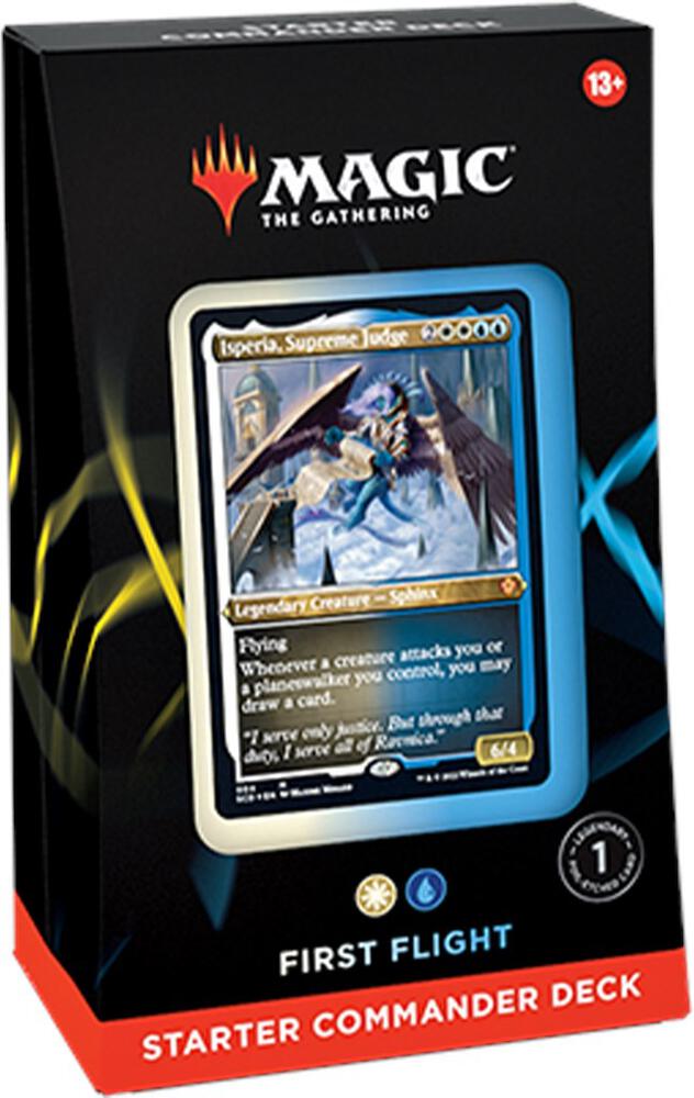 Magic: The Gathering Starter Commander Deck First Flight (White-Blue) Orb Sports Cards & Collectibles