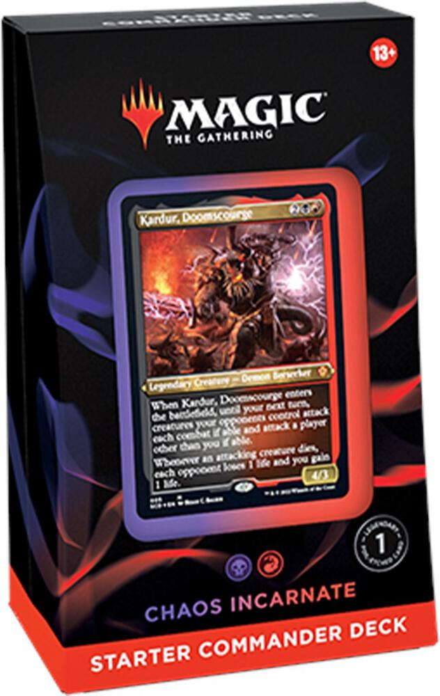 Magic: The Gathering Starter Commander Deck Chaos Incarnate (Black-Red) Orb Sports Cards & Collectibles
