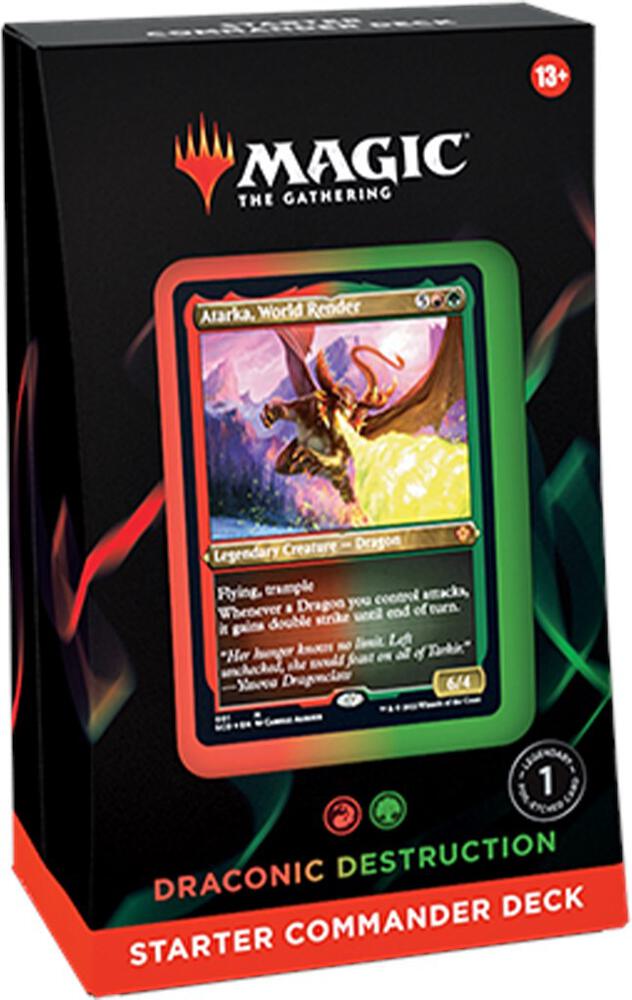 Magic: The Gathering Starter Commander Deck Draconic Destruction (Red-Green) Orb Sports Cards & Collectibles