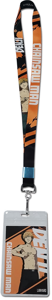 CHAINSAW MAN DENJI SQUARE BACKGROUND LANYARD Anime Pop