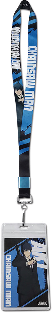 CHAINSAW MAN AKI HAYAKAWA SQUARE BACKGROUND LANYARD Anime Pop