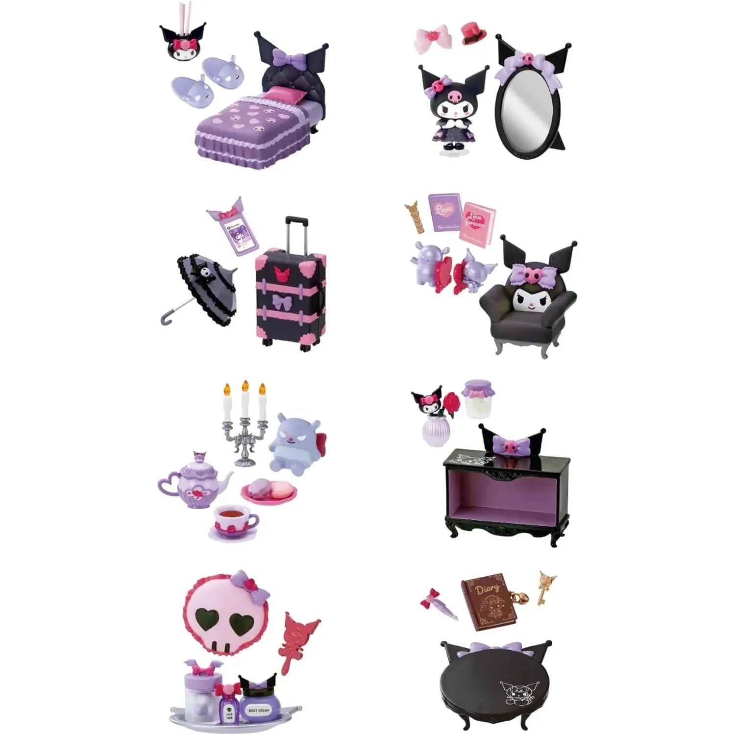 Sanrio Kuromi's Gothic Room Blind Box (1 Blind Box) Super Anime Store