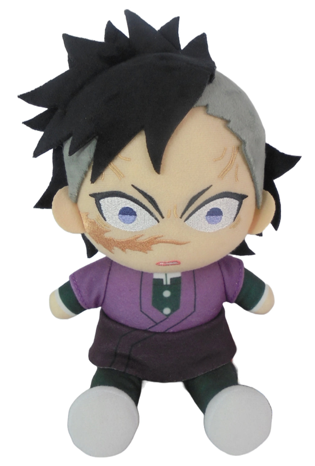 Demon Slayer Genya Shinazugawa Sitting Plush 7'' | Official Anime Collectible Super Anime Store