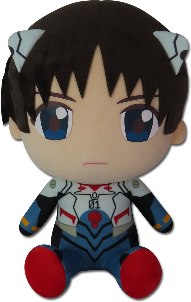 Evangelion Shinji Ikari Plug Suit Sitting Plush - Official New Movie Collectible Super Anime Store