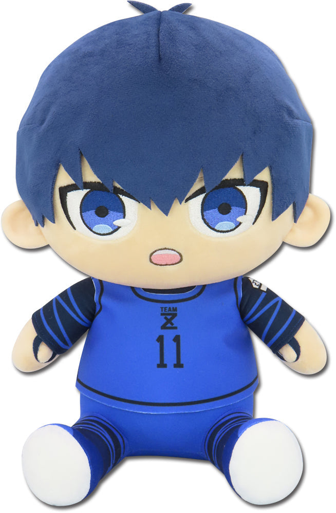 BLUE LOCK (COMIC) - ISAGI YOICHI TEAM Z UNIFORM SITTING POSE PLUSH 12" H Super Anime Store
