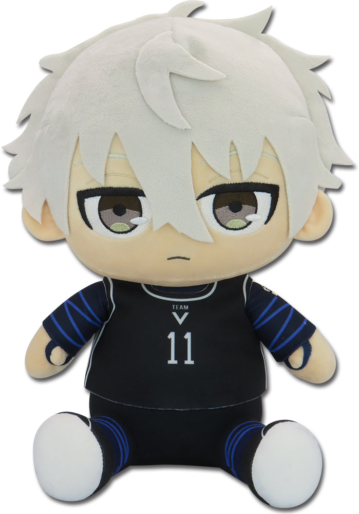 BLUE LOCK (COMIC) - NAGI SEISHIRO TEAM V UNIFORM SITTING POSE PLUSH 12"H Super Anime Store