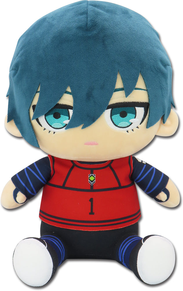BLUE LOCK (COMIC) - ITOSHI RIN TEAM RED#1 UNIFORM SITTING POSE PLUSH 12"H Super Anime Store