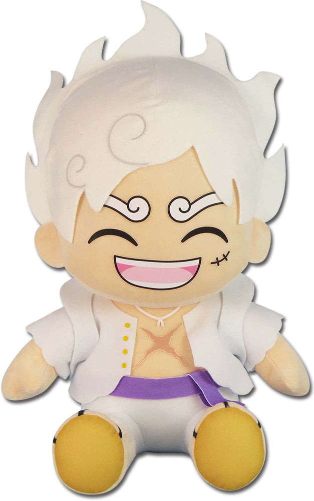 ONE PIECE - LUFFY GEAR 5 LAUGHING SITTING POSE PLUSH Super Anime Store