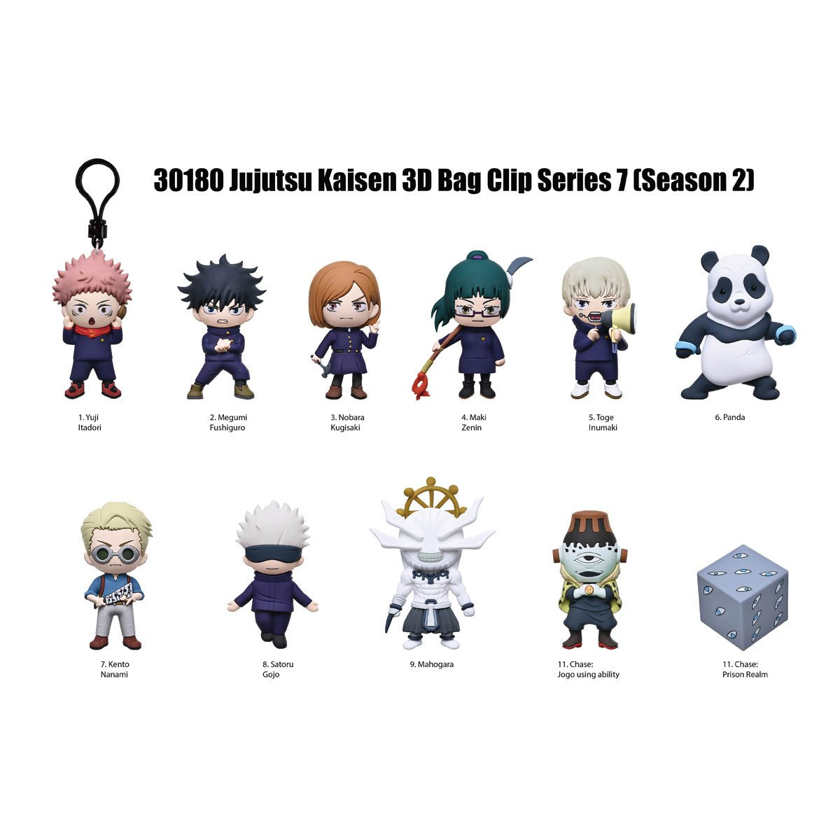 Jujutsu Kaisen 3D Foam Bag Clip Series 7 by Monogram Super Anime Store