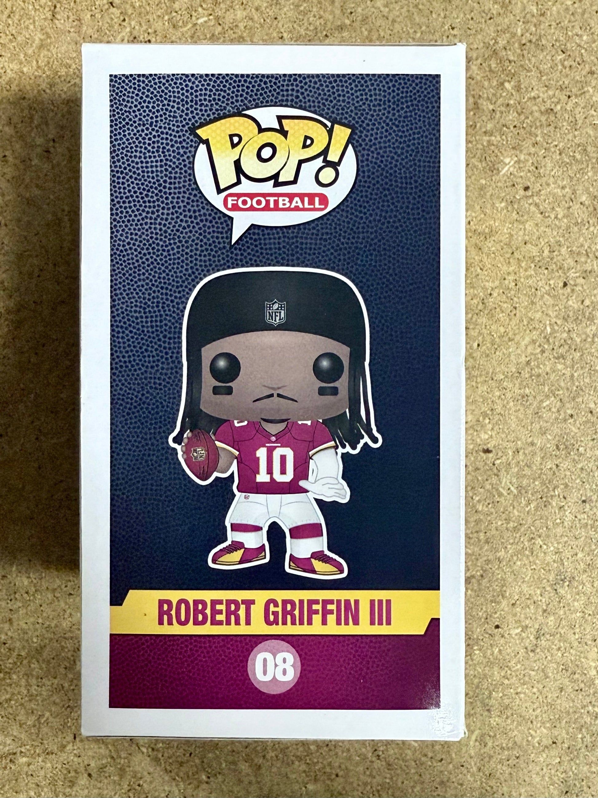 Robert Griffin III (RG3) Signed NFL Washington Redskins Retired Funko Pop! #08 With JSA COA Mustang Comics