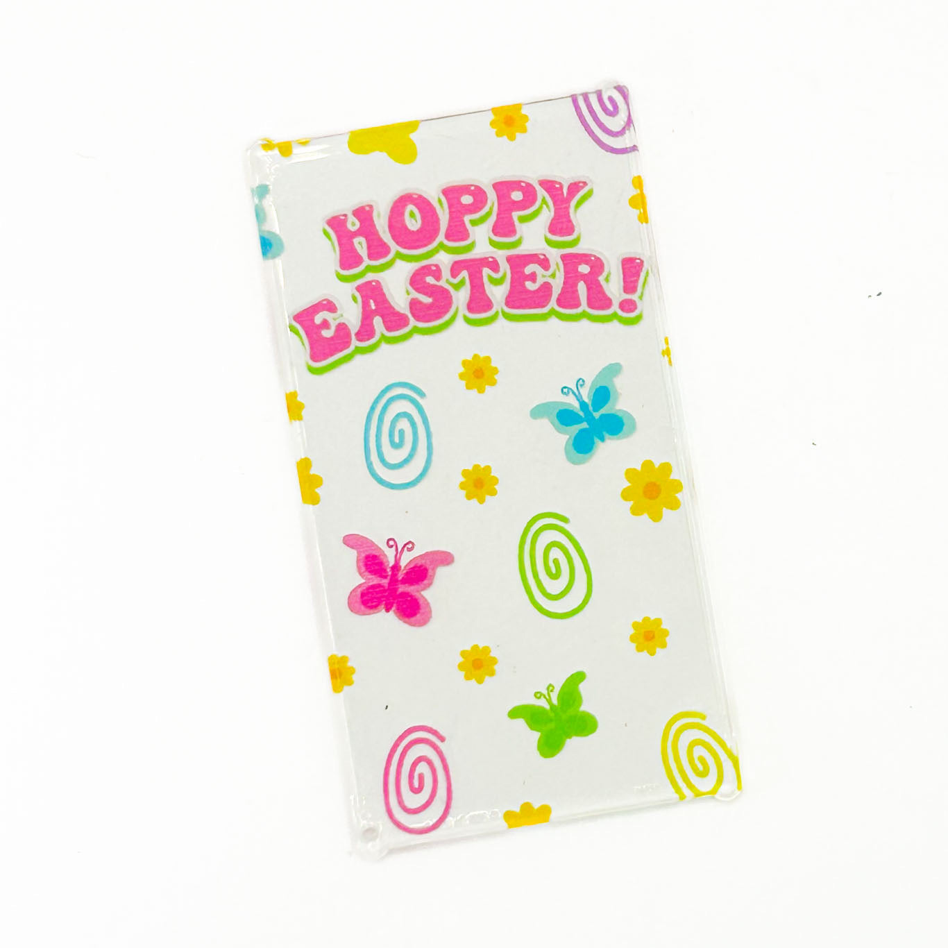 Hoppy Easter 4x6 Glass Window made using LEGO part - B3 Customs B3 Customs