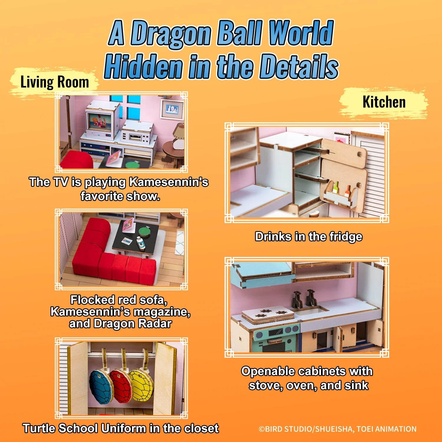 Puremind x Dragon Ball Kame House 3D Puzzle Model Kit - Official Collectible Super Anime Store