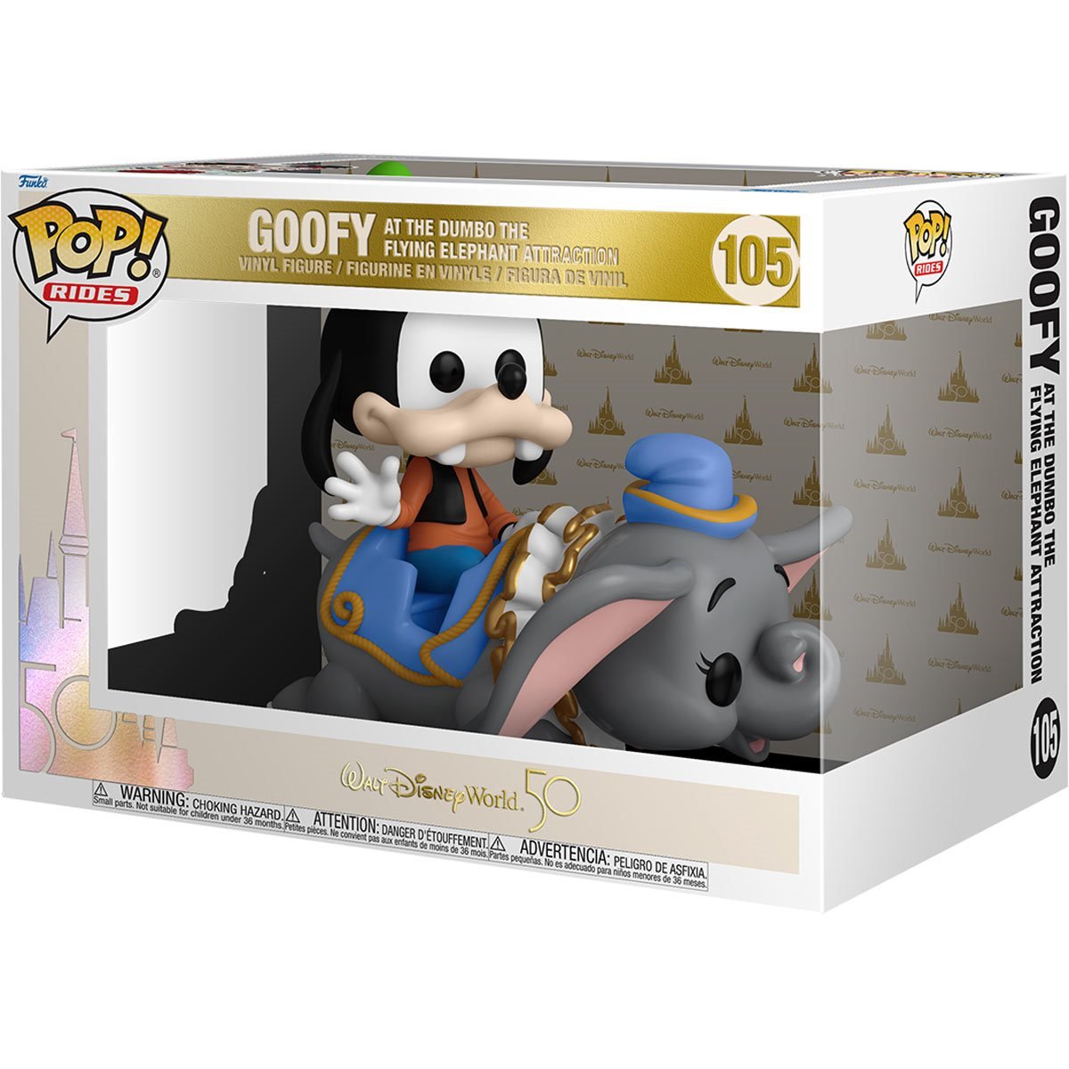 Funko Pop! Walt Disney World 50th Anniversary Dumbo Ride with Goofy Josh's Cards