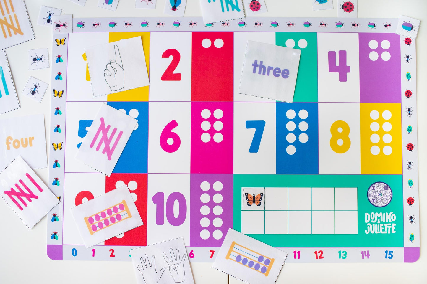 Educational Numbers Placemat for Kids: Counting, Matching, Early Learning Fun!
